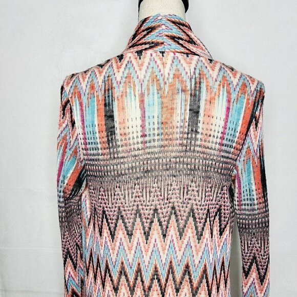 Red Camel Cardigan Duster Lightweight Open-Front Sweater Stretch Women’s Size S - Picture 8 of 10